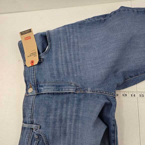 NWT Levis 721 high rise skinny jeans blue denim 16w womens 5838d - Picture 10 of 13